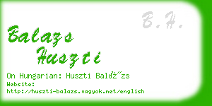 balazs huszti business card